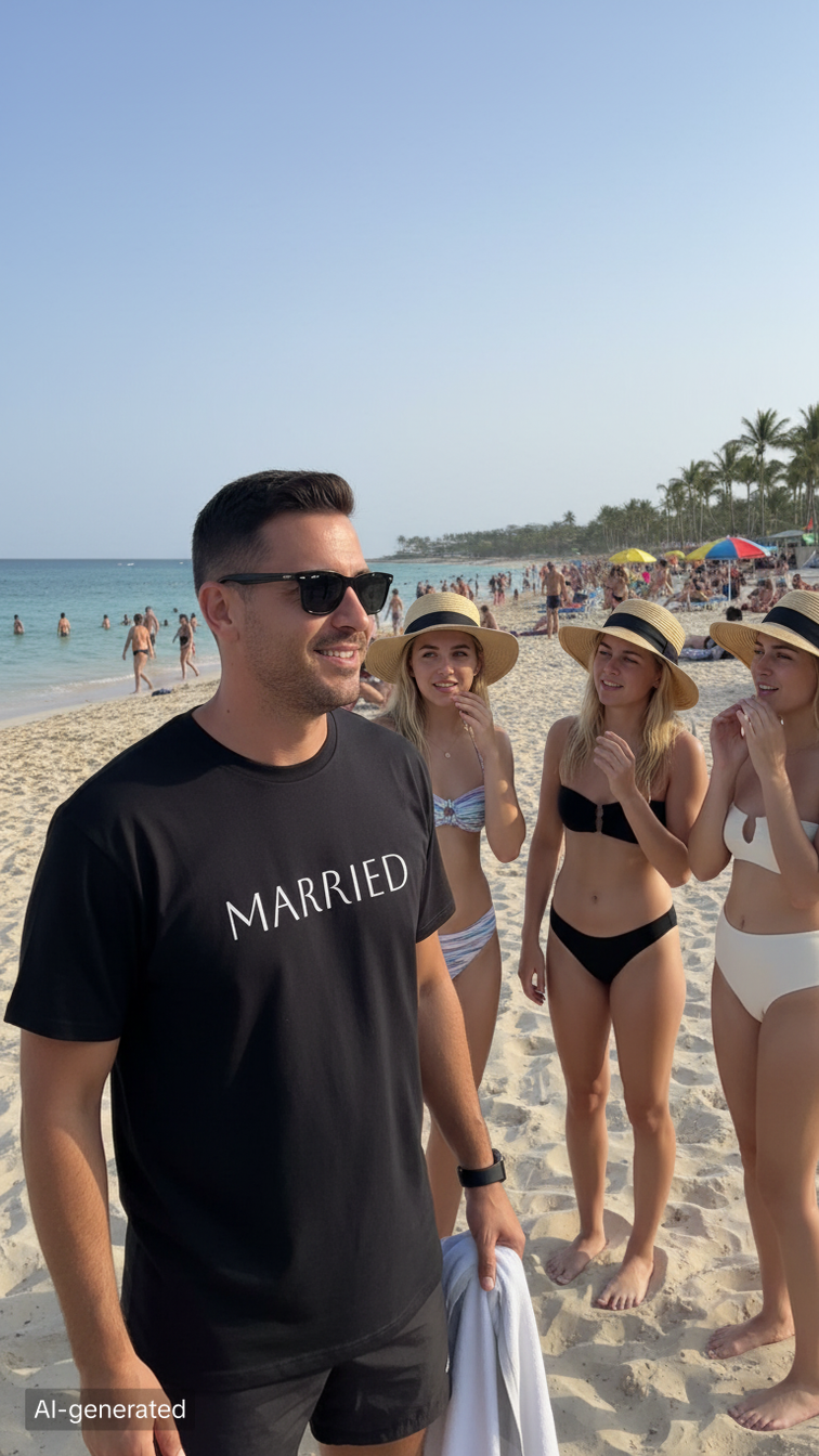 Married T-shirt: protect your Husband from another girls attention!