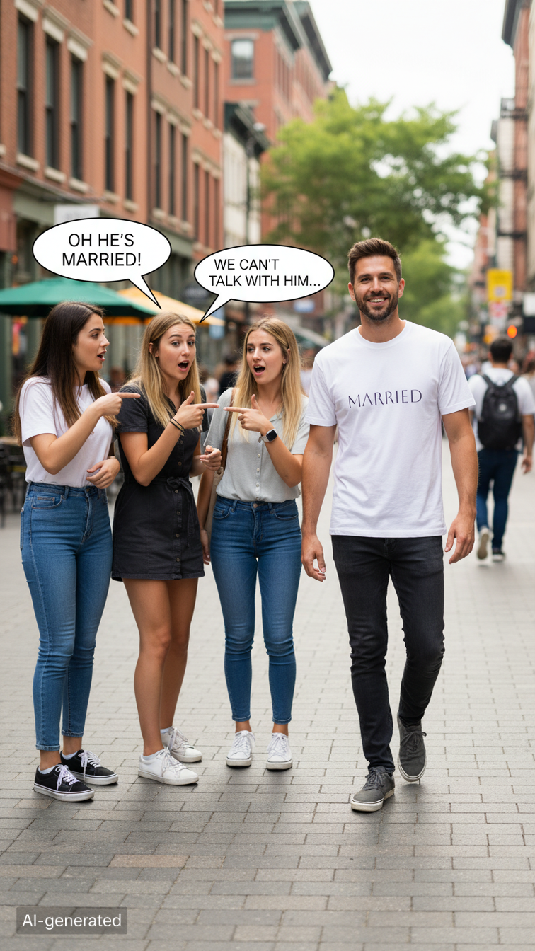 Married T-shirt: protect your Husband from another girls attention!