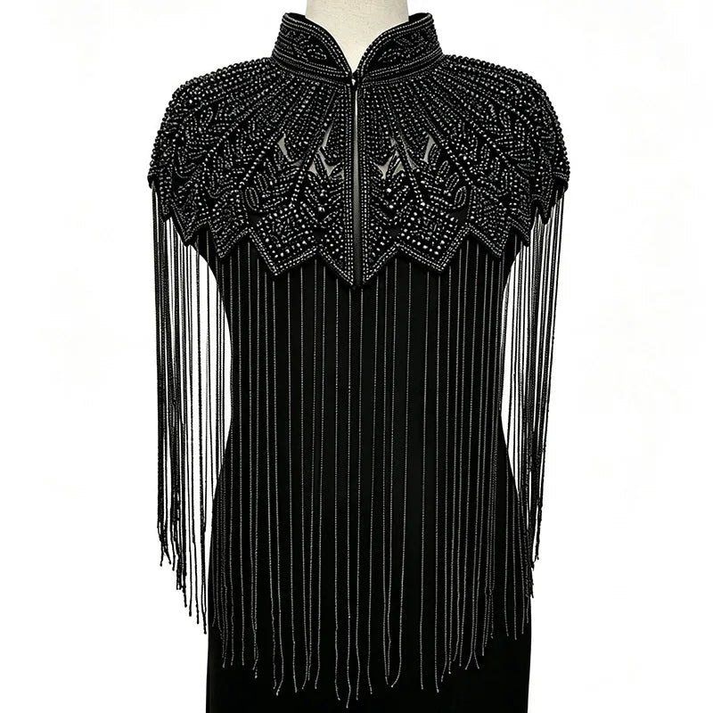 GREAT DRESS: Tassel Cape Shawl